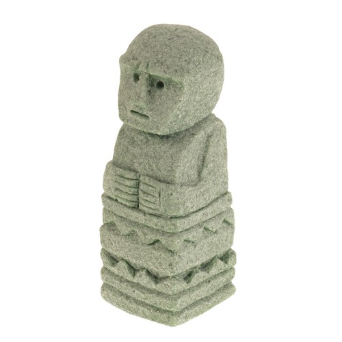 Carved face garden - carved,