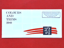 1989 PEUGEOT COLOUR & TRIM
