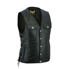 Men's Real Leather Biker