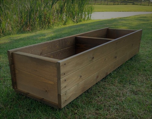 Wooden planter boxes - wooden,