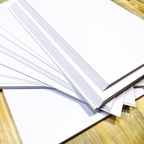 White card smooth - white, craft