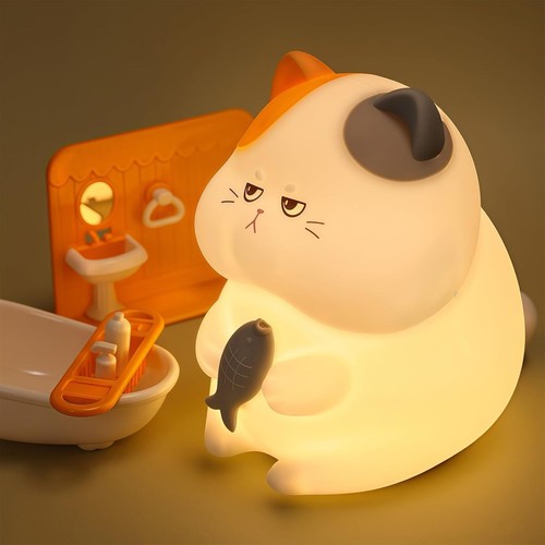 Cat night light for - for, kids,cute