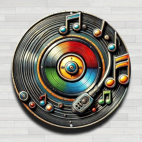 Music vinyl record wall - music,