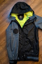 Nike SB Hazed Snowboard Jacket 625173-011 Black Grey Volt Size S Rare Excellent