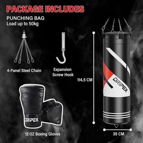 Punch bag 4ft heavy - punch,