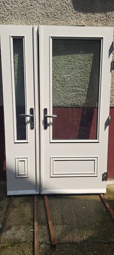 Door and half - half, with