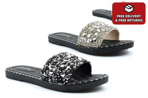 Womens glitter sandals - sandals, ladies