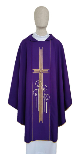 Purple advent chasuble - purple,