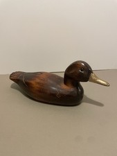 Vintage wooden decoy duck - wooden,