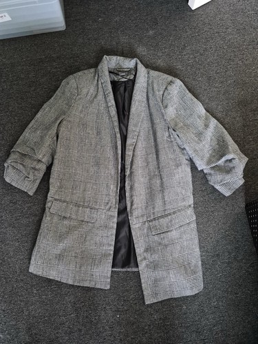 Ladies suit style grey black - suit, grey-