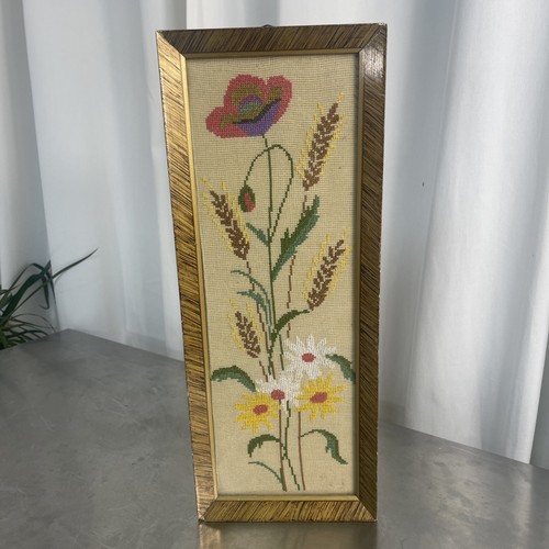 Mid century cross stitch - cross,