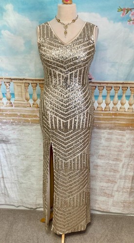 Maxi evening dress gold - maxi,