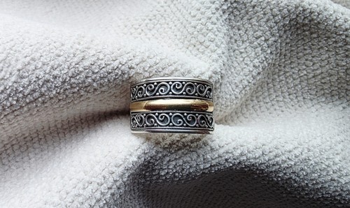 Sterling silver 18k gold large - sterling,