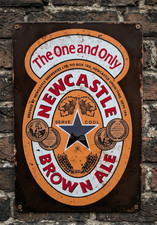 Newcastle Brown Ale Metal Sign