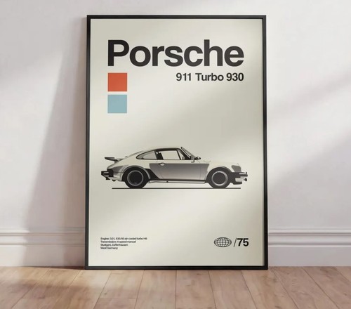 Porsche 911 turbo 930 - 930, poster