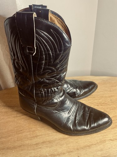 Sancho black leather - leather, western