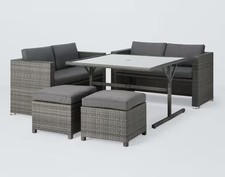 John Lewis Alora Cube 6-Seater Garden Table Sofas & Stools (Marks/Scratches) B+