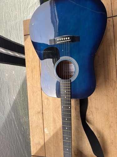 Acoustic guitar blue - guitar,