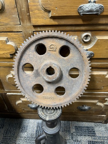 Antique cast iron gear - antique,