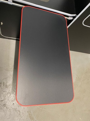 Carbon black table - red, trim