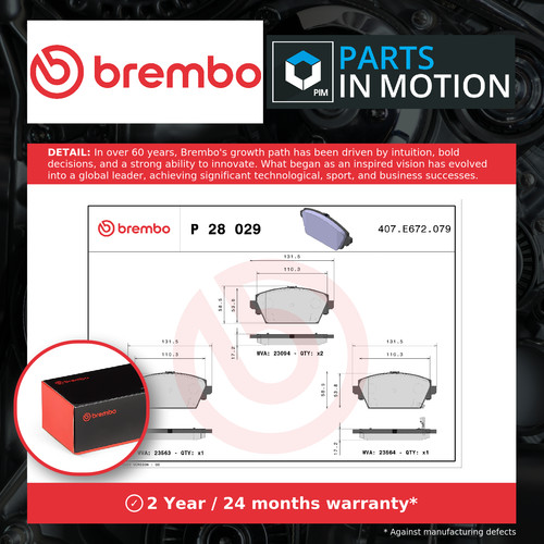 Brake pads set front - brake,