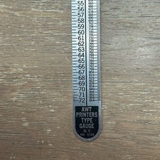 Vintage AWT Printers Type Line