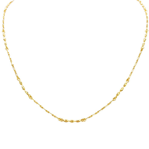 22ct gold beaded necklace - gold,