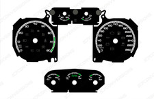 Ford Focus RS Mk2 KM/H Plain Dial Cards 8 Colours Gauges