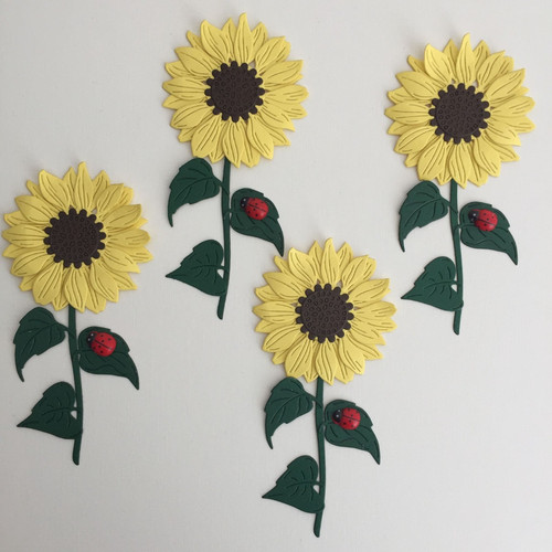 Stemmed sunflower die - stemmed,