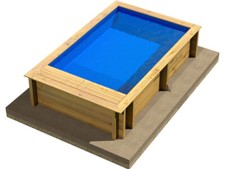 Pool'n Box Junior Above Ground Premium Swimming Wooden Pool 3.7m x 2.4m