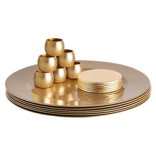 Piece metallic charger - 18,
