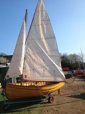 Classic Sailing Dinghy with