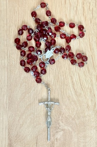 Vintage red faceted glass - vintage,