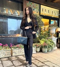 ZARA BLACK SEQUINNED LACE