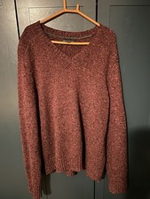 Men’s Banana Republic 100% Lambs Wool V-neck Jumper Size M