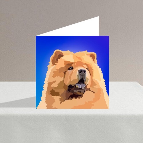 Chow greeting - chow, card