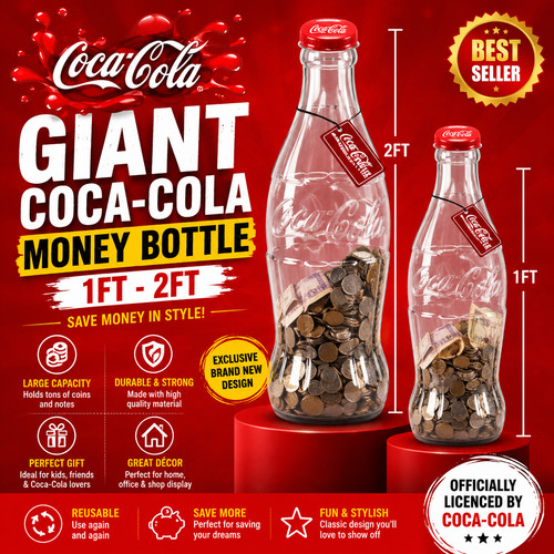 Giant coca cola money - cola,