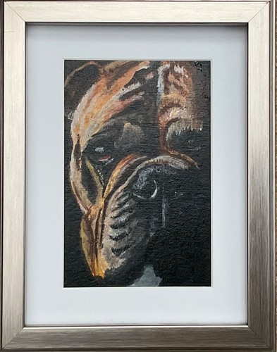 Original bullmastiff painting - original,