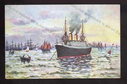 Ls4656 german liner ship - german,