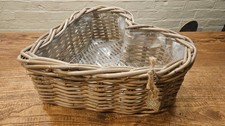 Wicker Basket- heart shaped