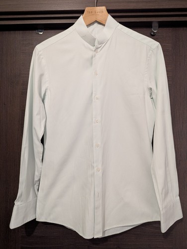 Mens mandarin collar mint blue - mens,