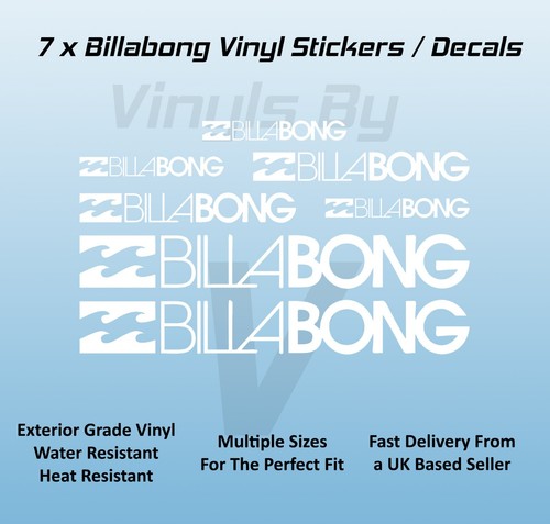 Billabong stickers decals - x,