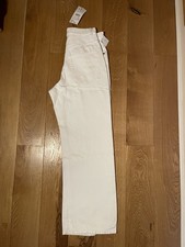Wide Leg Zara White Jeans 29
