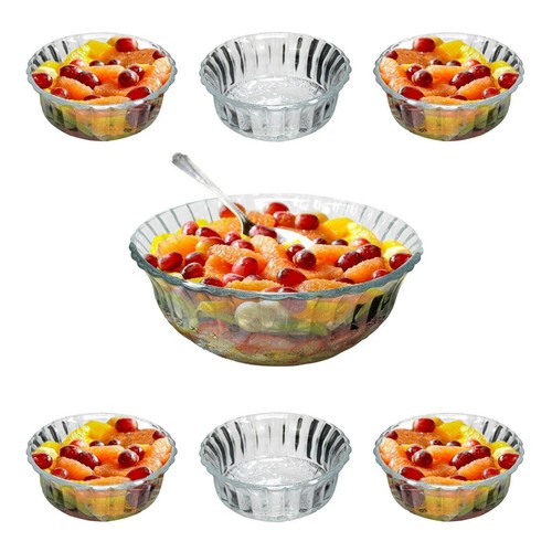 Glass fruit salad bowl - fruit,