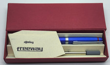 Rotring Freeway rollerball pen matt blue & chrome new old stock boxed