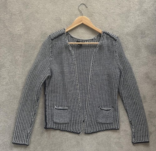 Black and white knitted - white,