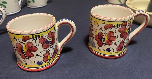 Deruta mugs set 2 - mugs-set,