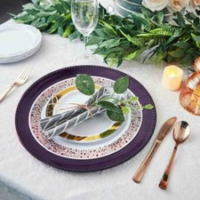BEADED CHARGER 13" PLATES 24