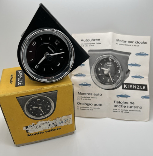 New kienzle 12v car clock - new,