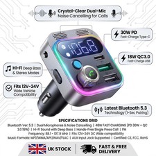 Bluetooth FM Transmitter 5.0 -